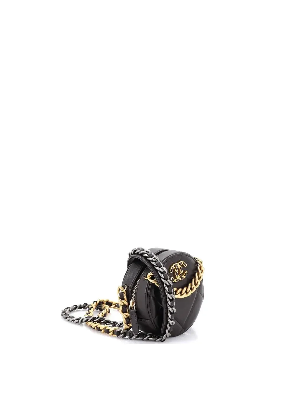 Chanel 19 Round Clutch With Chain #233842C26B
